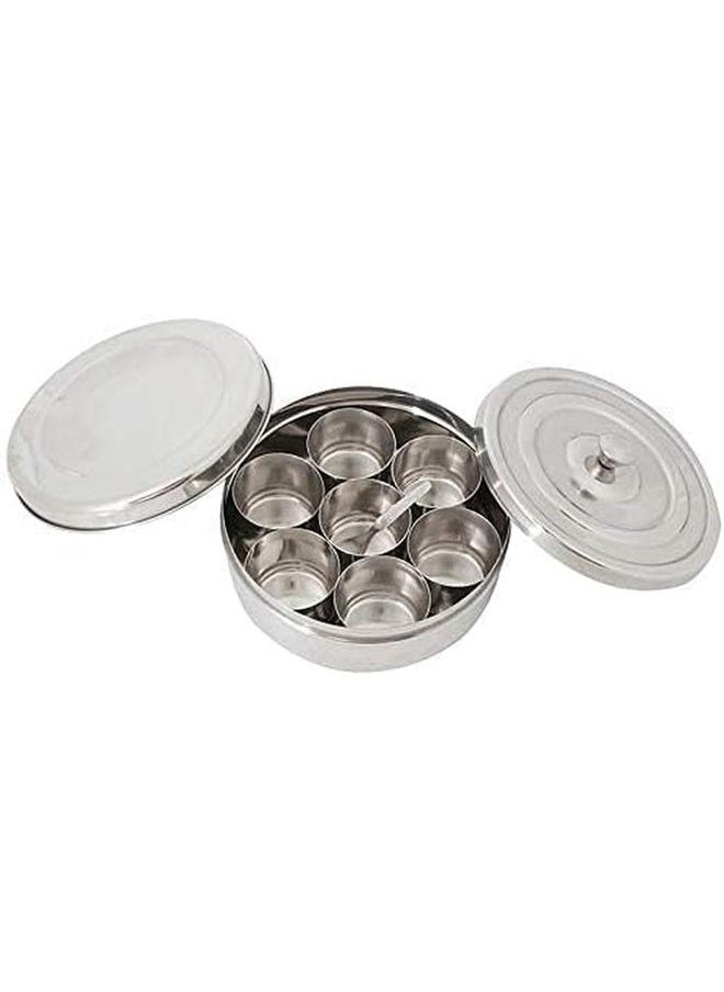 Indian Spice Box Masala Dabba Silver Number 12 Md0M01 - pzsku/ZE9B1218F942203493ED0Z/45/_/1719637384/cd9bb07b-3f4d-4180-b06e-90f42f4731bf