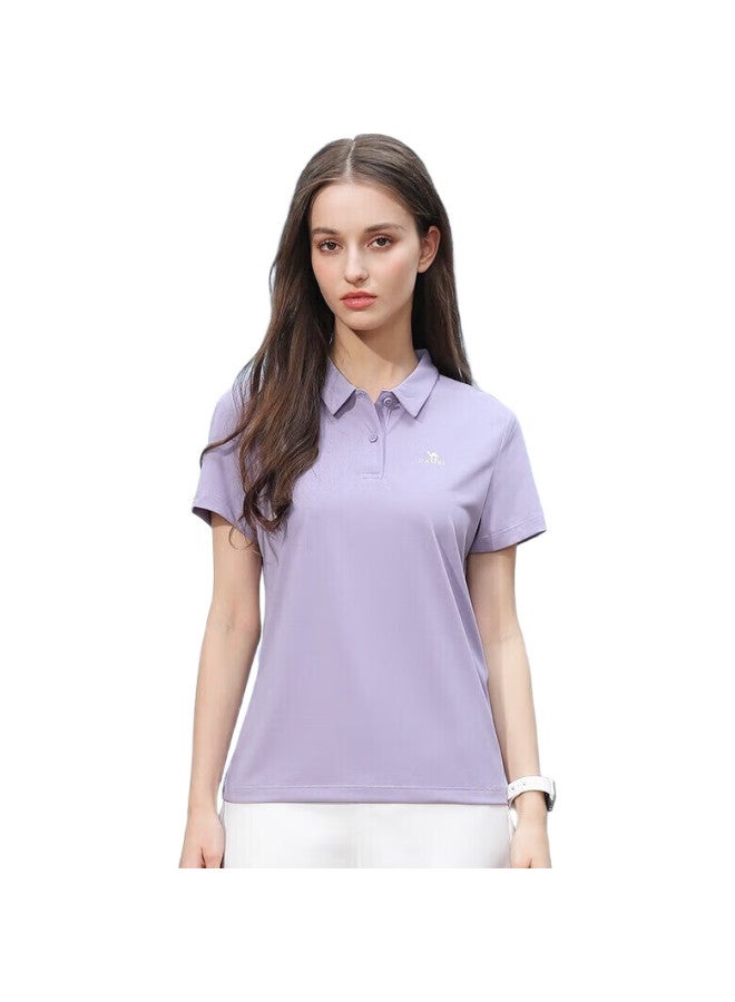 camel Polo Shirt, Outdoor Elastic Quick-Dry T-Shirt, Short-Sleeved, Collared, Sports Casual Breathable Short-Sleeve, 1003 - Image 3