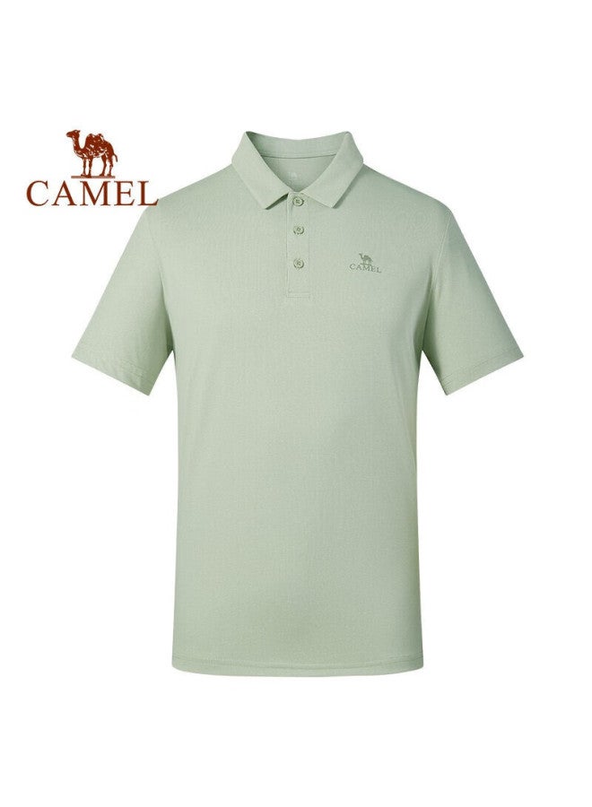 Camel Polo Shirt, Outdoor Elastic Quick-dry T-shirt, Short-sleeved, Collared, Sports Casual Breathable Short-sleeve, 1003 - Image 5