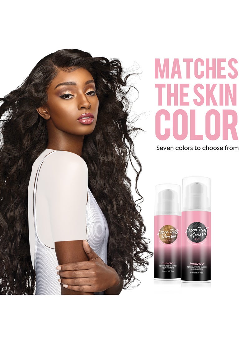 إميتي موس صبغة دانتيل، موس شعر طبيعي مقاوم للماء وسريع الجفاف، مناسب للشعر المستعار والباروكات والشعر المستعار وقطع الشعر، 150 مل - Image 5