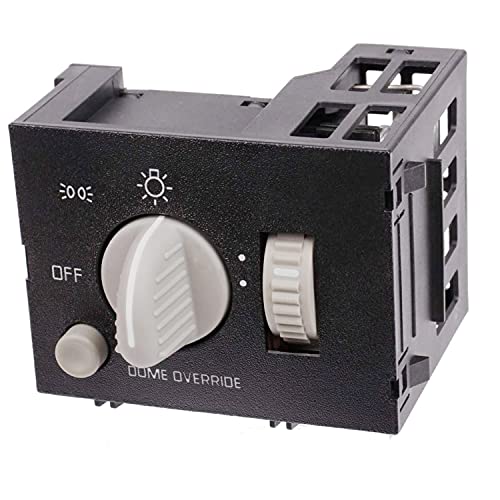Citumo 93443101 مفتاح المصابيح الأمامية يناسب 95-98 شيفروليه C1500 K1500 D1523H - مفتاح المصابيح الأمامية، مفتاح خافت لوحة العدادات، ومفتاح مصباح السقف لسيارة إكسبريس 1995-1998 HLS31 - Image 3