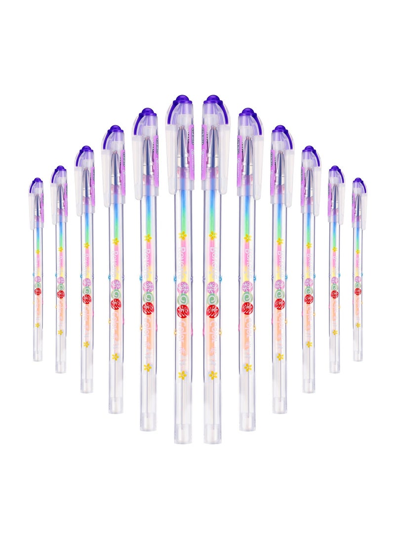 Excefore Scented Glitter Color Pen Multicolor Fun Pens Smooth Writing Stationary Kit Cute Smell Good Fruit Flavors Coloring for Girls Kids Arts Crafts School, 36 Count  - Image 1
