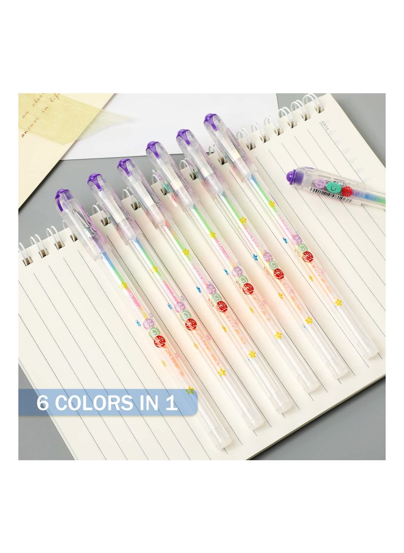 Excefore Scented Glitter Color Pen Multicolor Fun Pens Smooth Writing Stationary Kit Cute Smell Good Fruit Flavors Coloring for Girls Kids Arts Crafts School, 36 Count  - Image 3