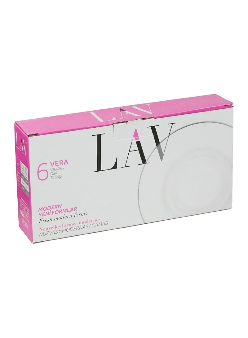 LAV 6 Pieces Vera Tea Plate Set 124Mm - Image 4