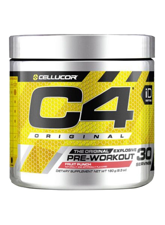 C4 Original Idseries Pre-Workout, Fruit Punch, 30 Servings, 180g