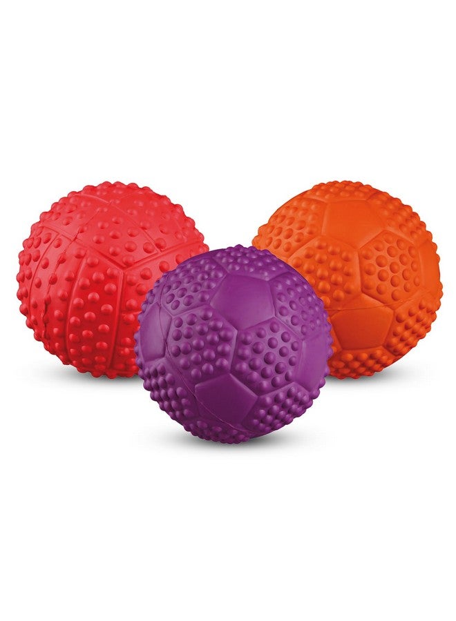 تريكسي لعبة كرة رياضية للكلاب والقطط | كرة رياضية من المطاط الطبيعي بجودة ارتداد جذابة لجذب انتباه حيوانك الأليف | تعزز اللعب الصحي والتمارين الرياضية - 7 سم (عبوة من 3 قطع) - Image 1
