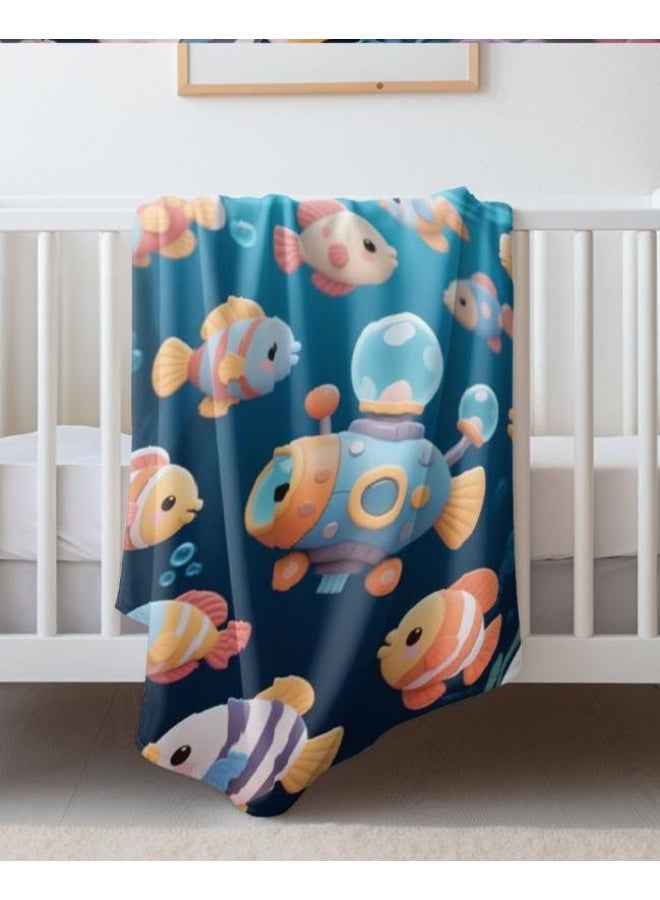 عام بطانية رقيقة من الفانيلا الكرتونية للأطفال أو الطلاب (دافئة ومريحة ومناسبة للنوم والألعاب) 100 سم * 150 سم - 1165 - Image 3