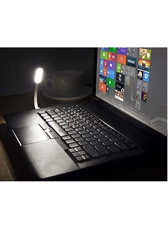 مصباح مكتبي صغير بمنفذ USB مع واقي للعين، مصباح LED محمول ومرن مزود بمنفذ بنك طاقة، مصباح ليلي إبداعي محمول باليد ذو رقبة مرنة قابلة للتعديل - Image 3