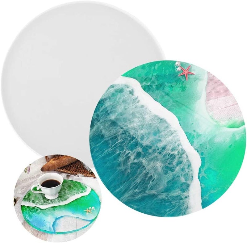 Snoogg SNOOGG Pack of 1 Resin Epoxy Silicone Mold Round disc 6 Inch for Resin Art, Tray, Frame, Crafting, DIY and More  - Image 1