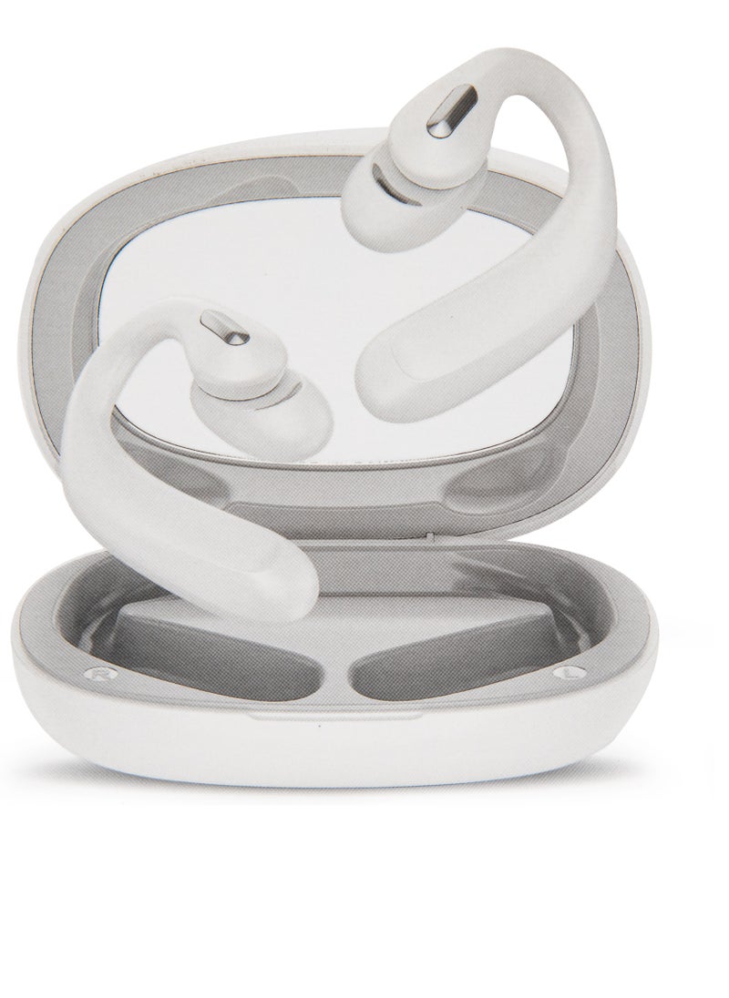 Generic Space Capsule Open Bluetooth Headset Hanging Ear Wireless In-Ear Sports Running White For iPhone, Huawei, Xiaomi  - Image 1