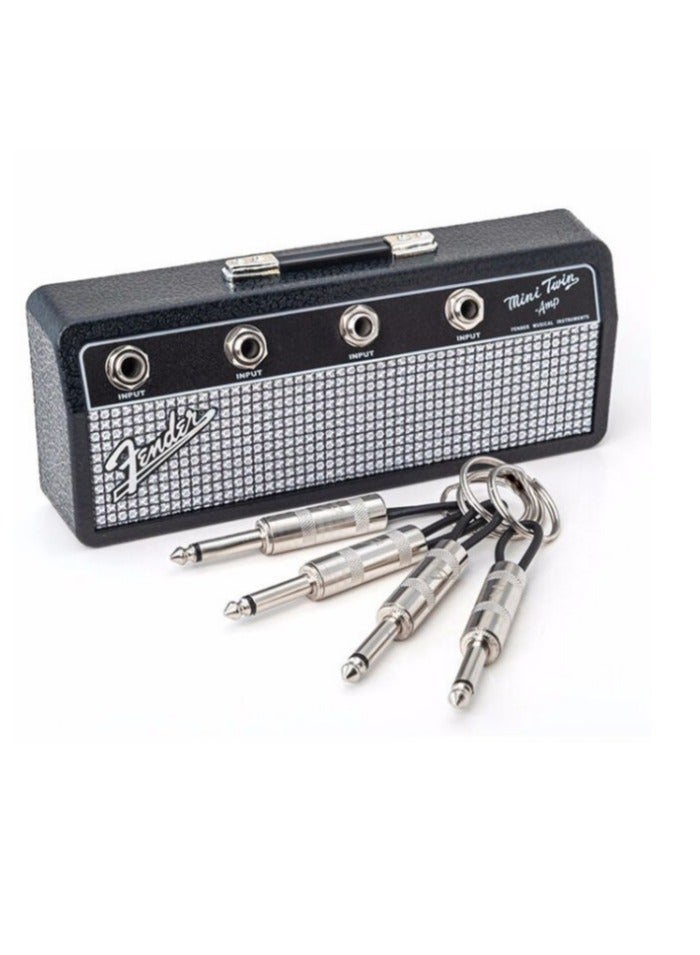 Creative Fender Radio Plugs Key Holder Retro Wall Mounting Keys Holder Jack Zinc Alloy Key Organizer Music Key Storage Frame  - Image 1