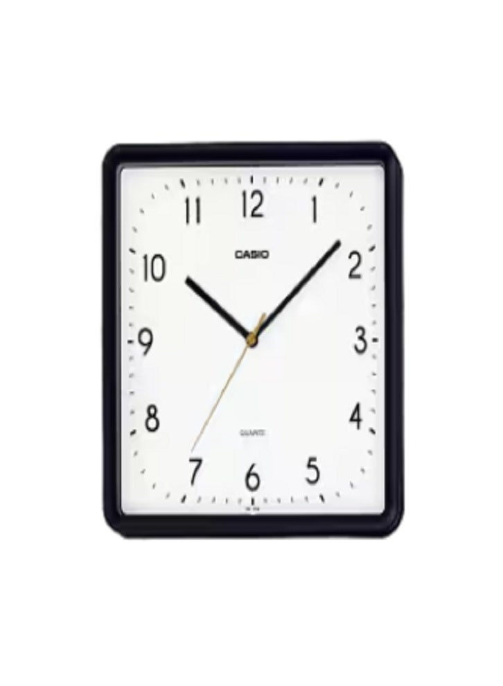 Casio Square Wall Clock – Classic Analog Design, Silent Quartz Movement, Easy-to-Read Dial