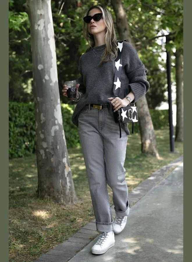 Lela Lela Regular Fit Crew Neck Basic Knitwear Sweater Women's SWEATER 4616213