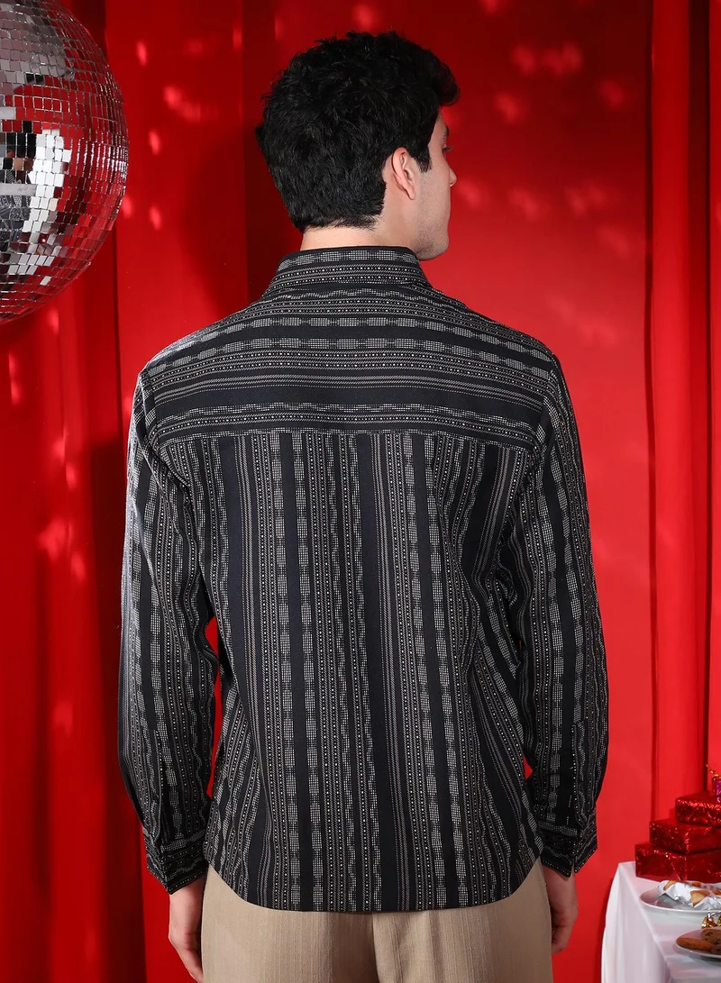 CAHOOT  Men's Midnight Black Indie Utility Shirt for Men | Best Price UAE