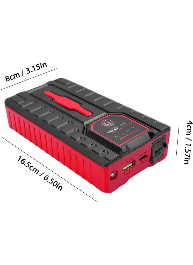 JAJEEK Multifunctional Car Jump Starter Powerbank – 12V Portable Auto Battery Booster Pack with Smart Safety Clamps, LED Emergency Light, USB Charging Port & Digital Display – High-Performance Lithium Battery for Cold & Hot Weather – Universal Compatibility for Cars, Phones & Devices (US/EU Specs)  - Image 5