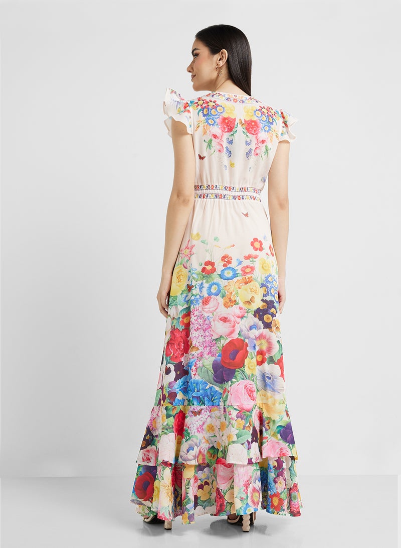 Khizana Floral Print Maxi Dress - Image 2