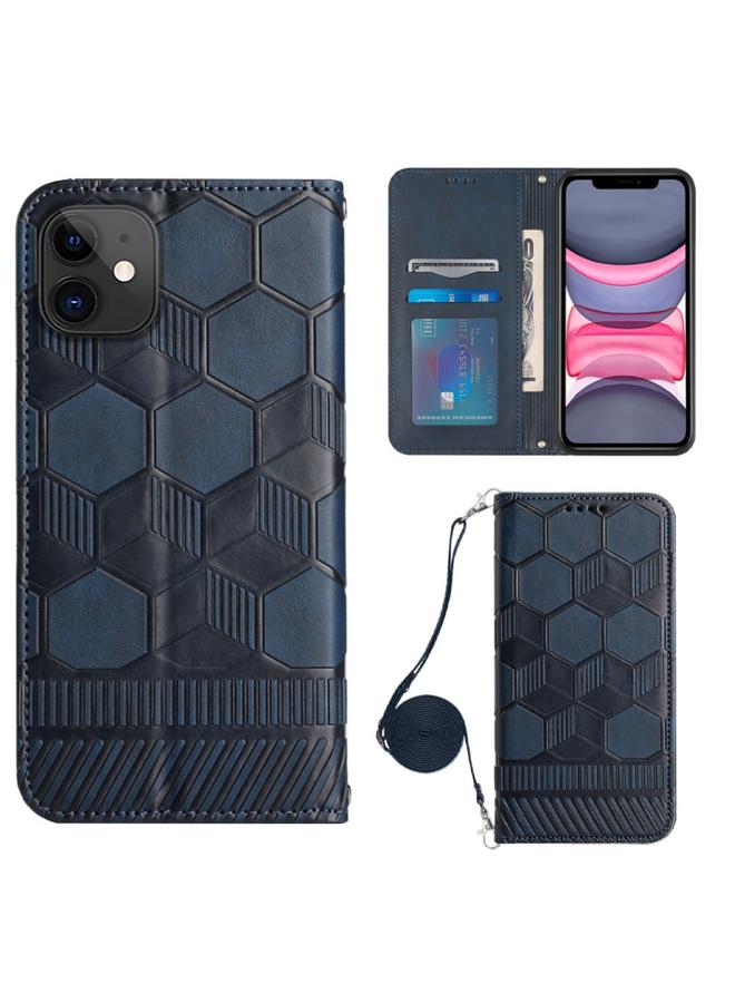 اس-توب جراب هاتف iPhone 11 Crossbody Football Texture Magnetic PU - Image 1