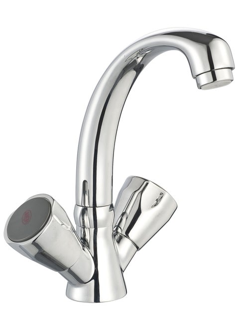 Classic Two Handle Washbasin Mixer with Pop-up Waste