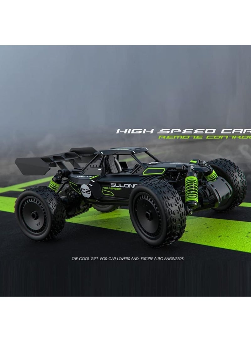 Sulong Toys 1:14 Scale High-Speed RC Car 25 KM/H - Alloy Remote Control Racing Car, Off-Road Drift Vehicle for Kids & Adults, Rechargeable Battery, Durable & Stylish Design - Black - Image 2