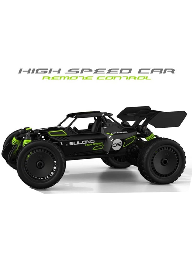 Sulong Toys 1:14 Scale High-Speed RC Car 25 KM/H - Alloy Remote Control Racing Car, Off-Road Drift Vehicle for Kids & Adults, Rechargeable Battery, Durable & Stylish Design - Black - Image 3