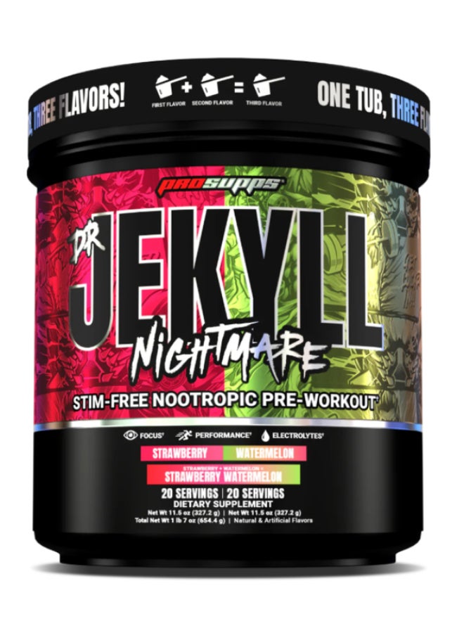 ProSupps Pro Supps Dr. Jekyll Nightmare One Tub Strawberry/Watermelon Total 20 serving - Image 1