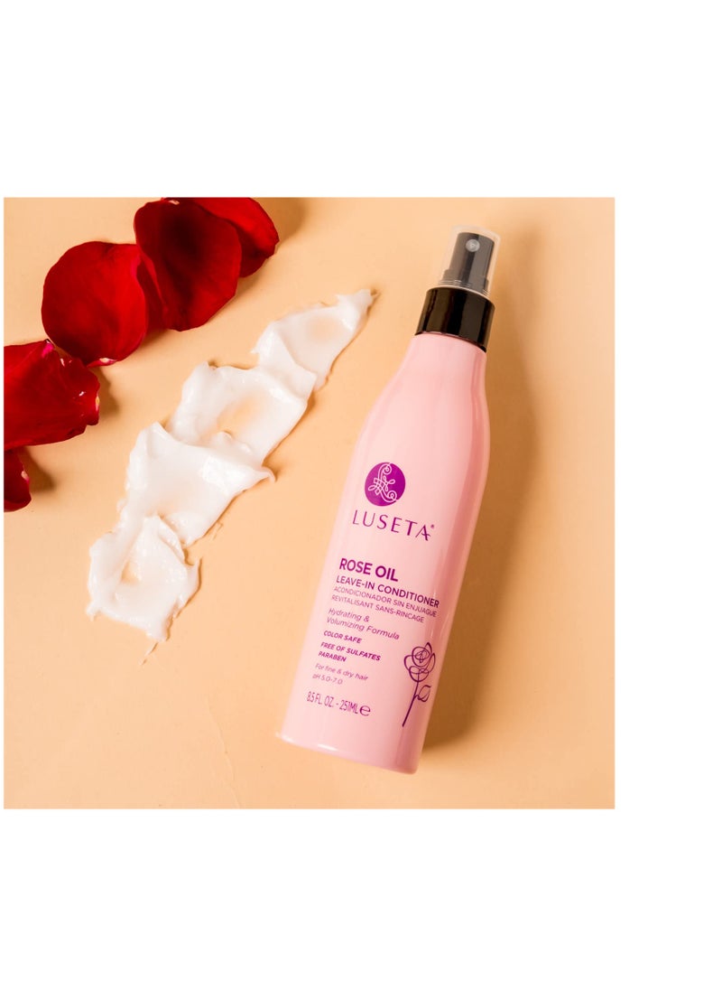 Luseta Luseta Rose Oil Leave in Conditioner for Fine & Dry Hair,Nourishing,Moisture,Volume,Silicone-Free,8.5Fl Oz  - Image 3