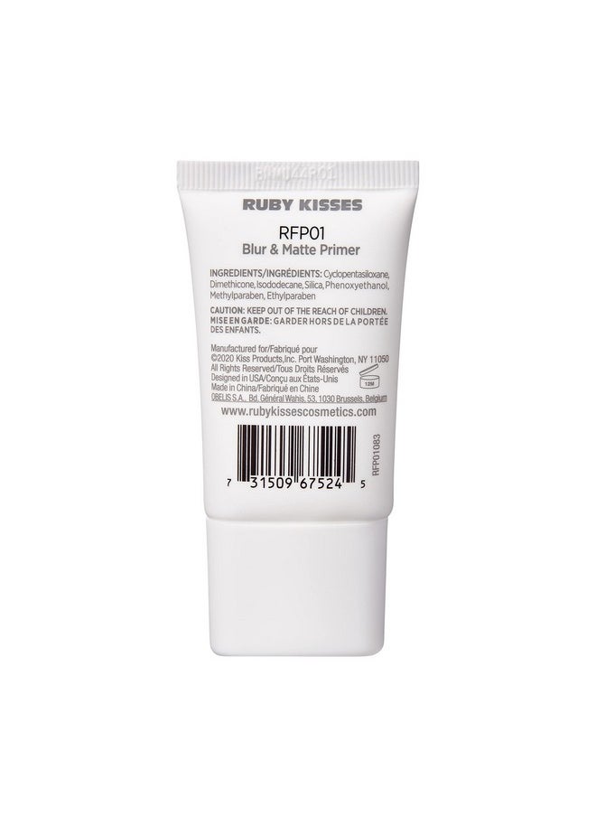 Ruby Kisses - Matte Face Primer Blur & Matte Makeup Base Primer For Face Face Primer For Oily Skin Pore Minimizer Shine Control Natural Matte Finish Fills In Pores And Fine Lines - Image 1