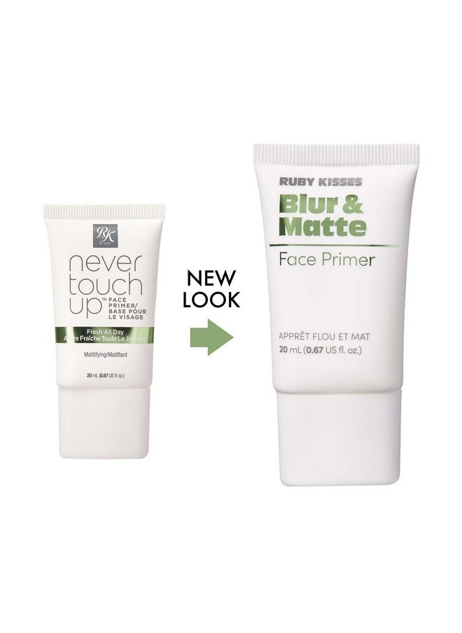 Ruby Kisses - Matte Face Primer Blur & Matte Makeup Base Primer For Face Face Primer For Oily Skin Pore Minimizer Shine Control Natural Matte Finish Fills In Pores And Fine Lines - Image 1