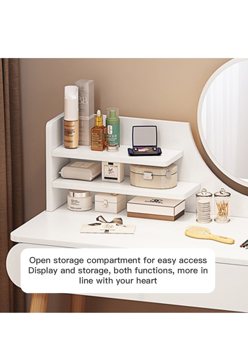 Sharpdo White Fashion Simple Wooden Dresser With Storage - Image 3