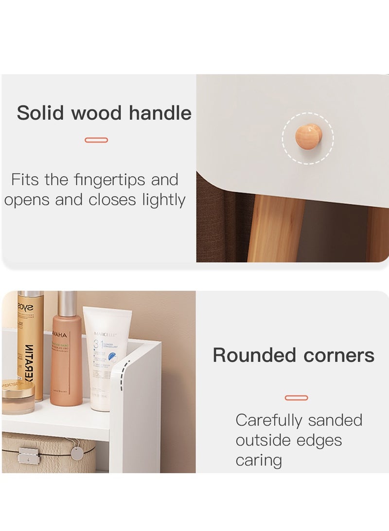 Sharpdo White Fashion Simple Wooden Dresser With Storage - Image 5