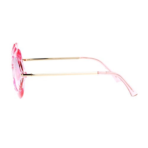 SA106 Love Lip Shape Kiss Womens Sunglasses Pink - Image 3