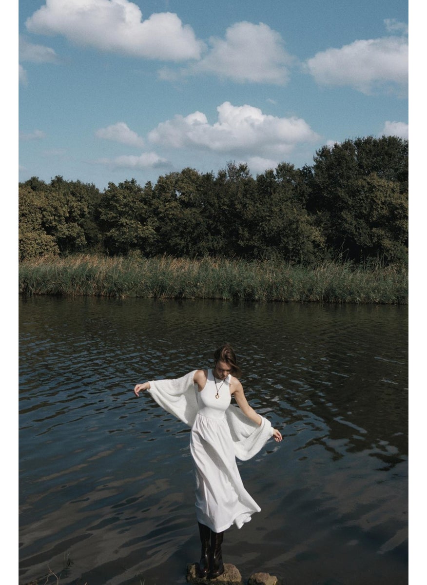 Suud Collection - Ecru Holy Maxi Dress - Image 1