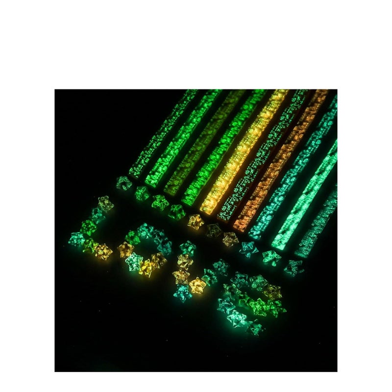 SOLARAE 840 Sheets Star Paper Strip, Luminous Origami Star Paper Strips Glow in The Dark Folding Strips Star Origami Paper Strips Decoration - Image 5