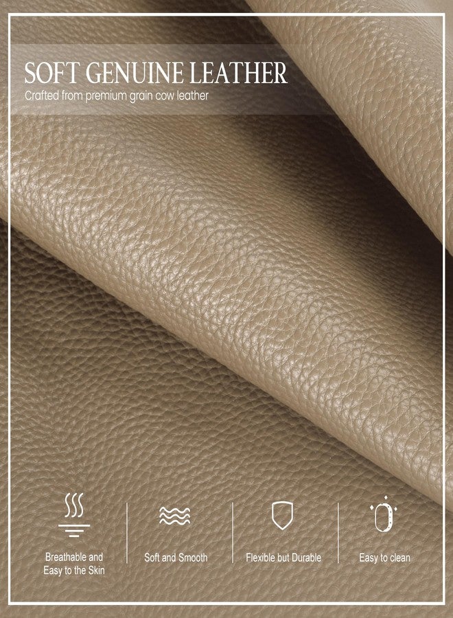 befen Geniune Leather Crossbody Bag for Women Travel Anti Theft Purse and Hangbags with Built in RFID Wallet, Taupe, One Size - Image 3