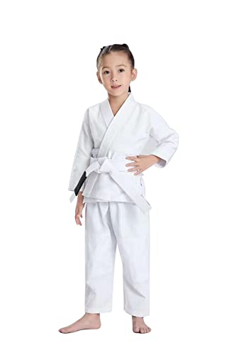 JUST YEARN Kids BJJ GI, Youth IBJJF Children’s Students Brazilian Jiujitsu Gi kimono Pre-washed Fabric Belt Not Included. - Image 5