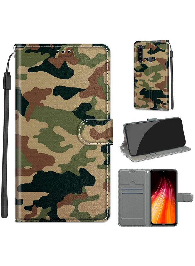 The Bros Case For Xiaomi Redmi Note 8 Voltage Coloured Drawing Magnetic Clasp Horizontal Flip PU Leather Case with Holder & Card Slots