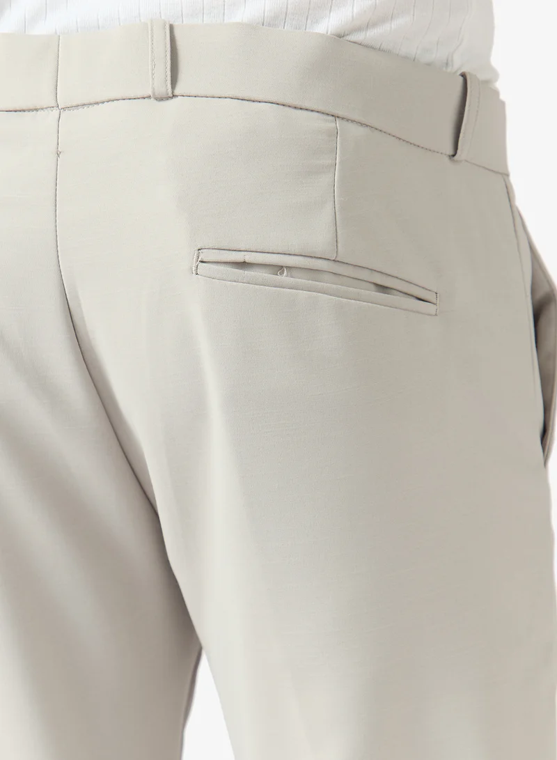 Robert Wood  Semi Elasticated Tailored Trousers for Men | Best Price UAE