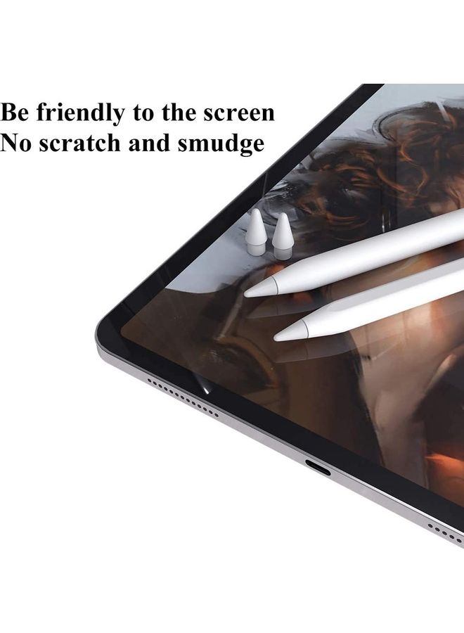 اليشمك طقم رؤوس بديلة من 4 قطع لقلم أبل من الجيل الأول والثاني أبيض - Image 5