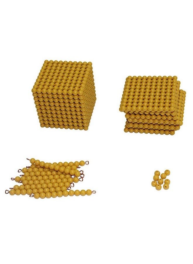 Montessori Math Beads Materials Thousand Cube Decimal System Bank Game Handson Math Manipulative For Kids Teach Number Concepts, Place Value And Measurement Math Learning Tools For Kids  - Image 2