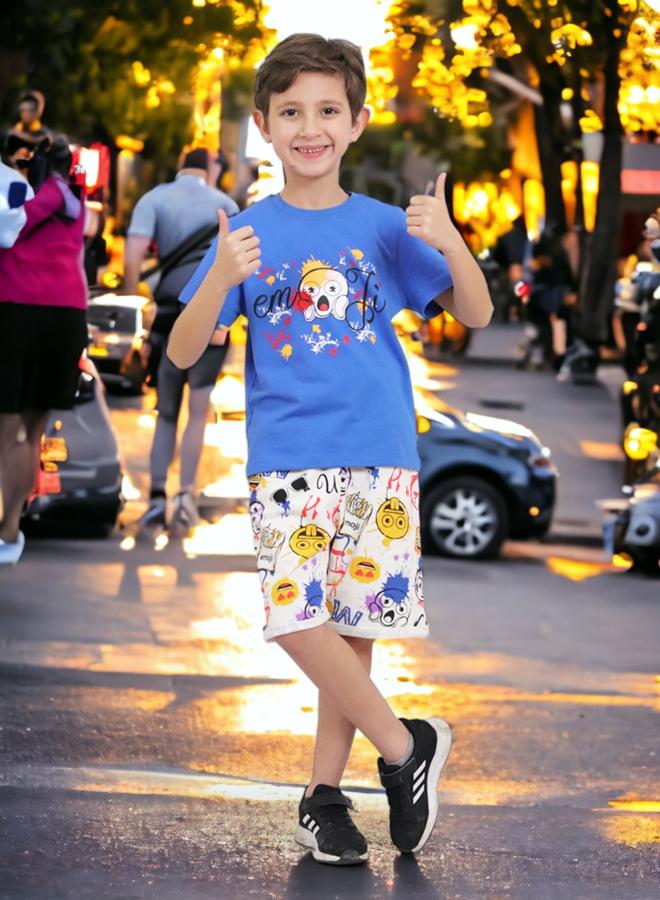 تشويس بيجامات قطنية فاخرة للأولاد (عمر 12 سنة) - مجموعة صيف 2024 - مواد منسوجة ناعمة ولوحة ألوان مذهلة لزي أنيق ومريح, الآن فى 🌈 تشويس - Image 3