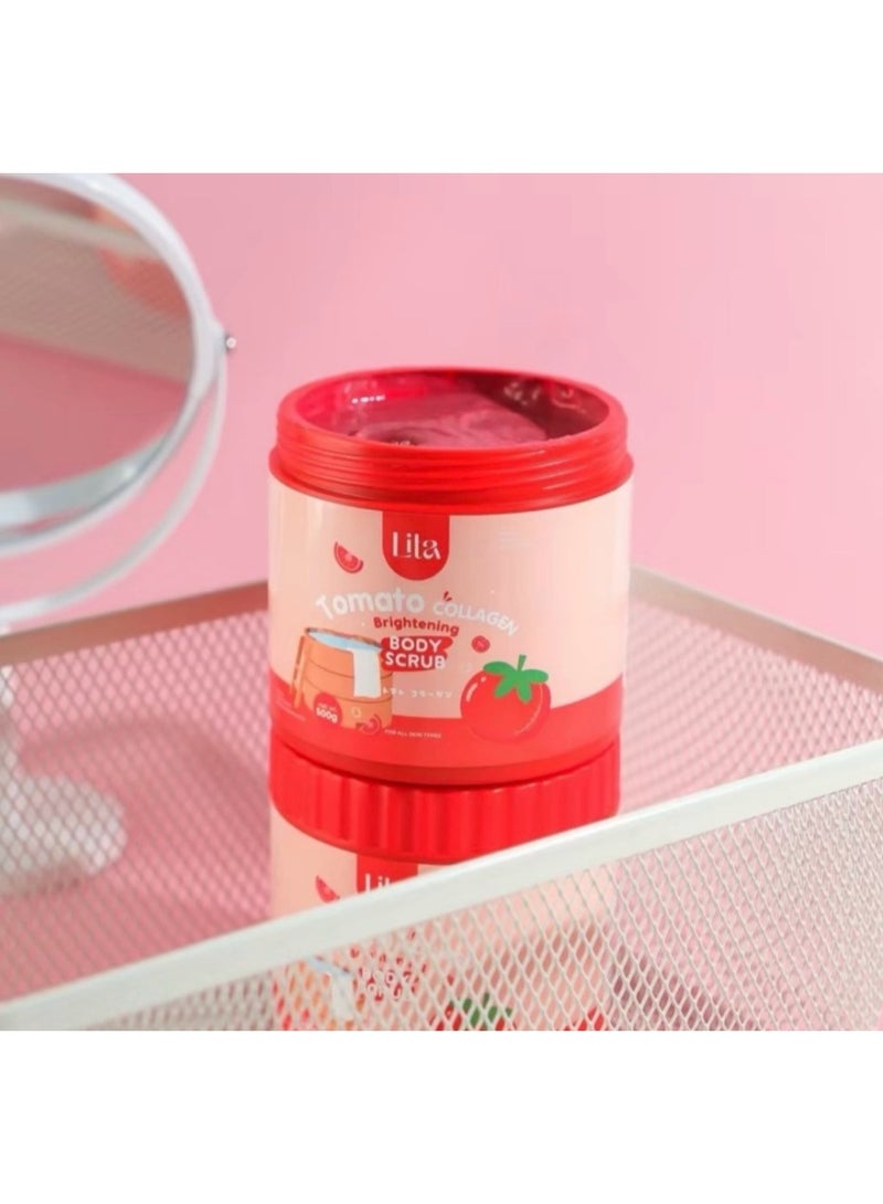 Lita Tomato Collagen Brightening Body Scrub 500g | Exfoliating Skin Polish for Smooth & Radiant Skin - Image 5