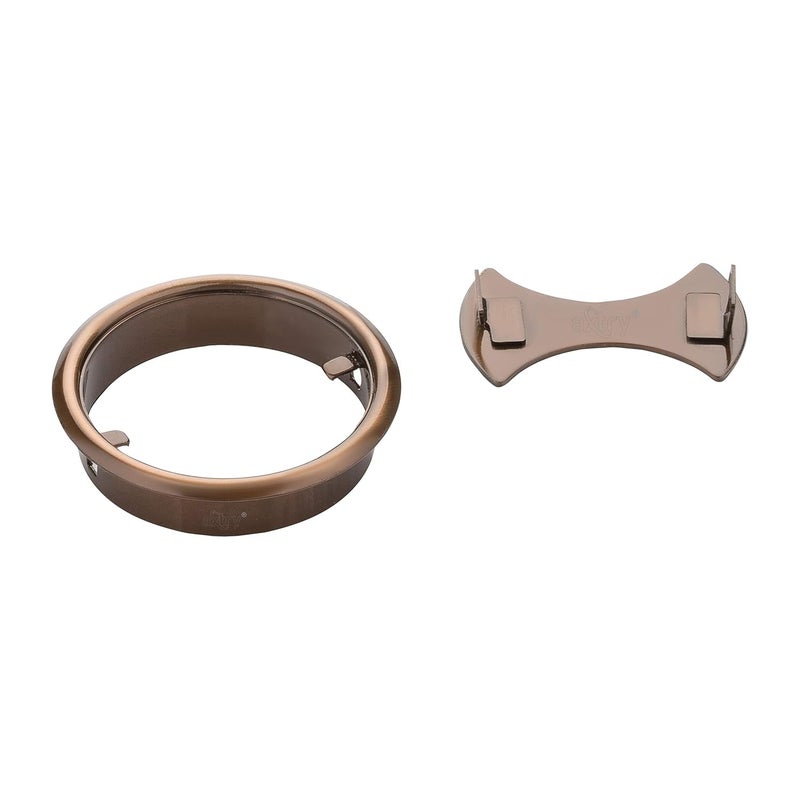 Axtry Axtry 25 Inch Stainless Steel Cable Manager Cable Hole Cover Grommet Wire Cable Organiser Manager Rose Gold Finish Pack of 3  - Image 2