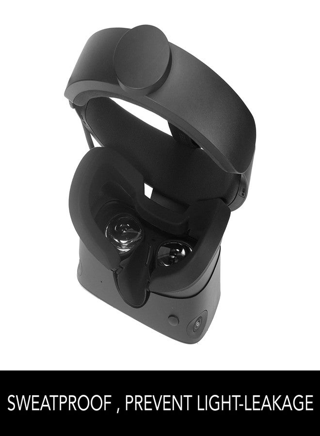 Boolavard VR Face Pad for Oculus Rift S Silicone Eye Cover, Rift S VR Cover Sweatproof Waterproof Lightproof Anti-Dirty Oculus Rift S Accessory - Image 2