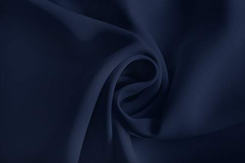 TASAMO Women's Casual Round Neck Basic Pleated Top Cap Sleeve Curved Keyhole Back Chiffon Blouse (Large, Navy Blue) - Image 4
