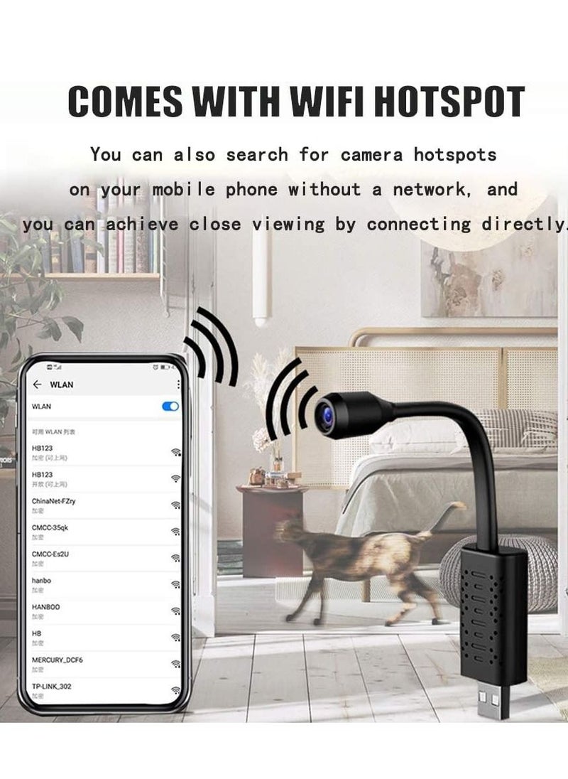 Generic - Hidden Wifi Mini Camera, Compact Portable Spy Cam Usb Plug For Indoor And Outdoor,Home Smart Security Camera With Motion Detection Loop Recording - Image 1