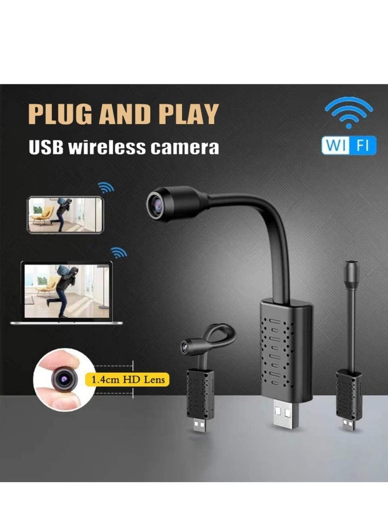Generic - Hidden Wifi Mini Camera, Compact Portable Spy Cam Usb Plug For Indoor And Outdoor,Home Smart Security Camera With Motion Detection Loop Recording - Image 1