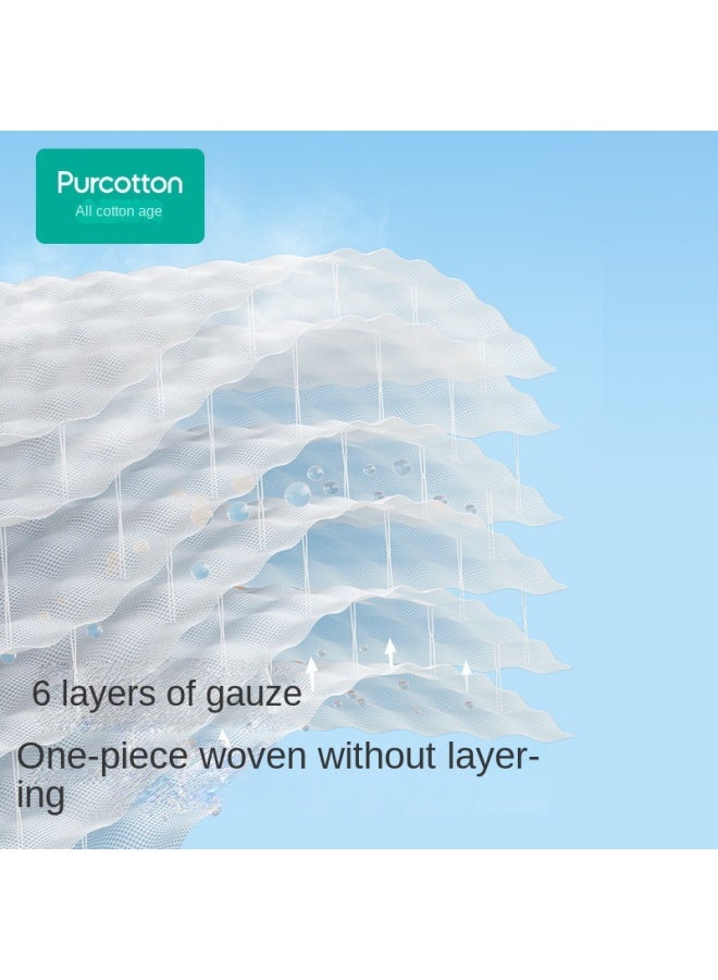 purcotton Recommended By Guo Jingjing】100% Baby Wash Gauze Towel, Infant Bath Swaddle Blanket - Image 5