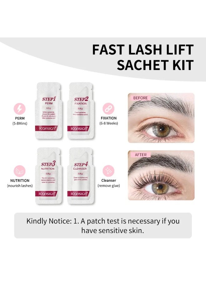 ICONSIGN Plant Extract Lash Lift Kit - Professional Eyelash Perming & Brow Lamination Set, Gentle Botanical Formula, Long Lasting 3 Month Curl & Brow Lift Home Salon DIY Treatment Kit, 10-15 Uses - Image 2
