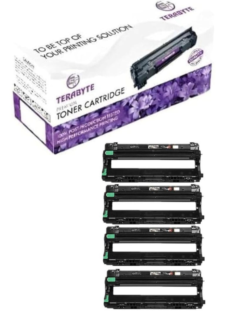 Terabyte وحدة أسطوانة بديلة لطابعة Brother DR221 DR-221 DR221CL للاستخدام مع HL-3140CW HL-3170CDW MFC-9130CW MFC-9330CDW (1 أسود، 1 أزرق، 1 وردي، 1 أصفر) 4 عبوات - Image 1
