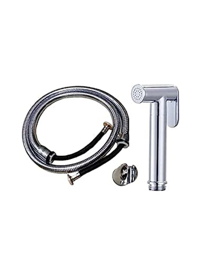 Generic Bidet toilet hand spray with stand and thermoplastic hose size 200 cm brass 